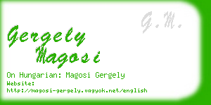 gergely magosi business card